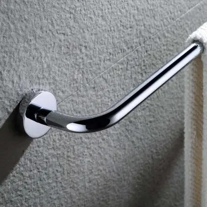 OEM ODM Fashionable Chrome Bathroom Hardware Set - Stainless Steel & Brass