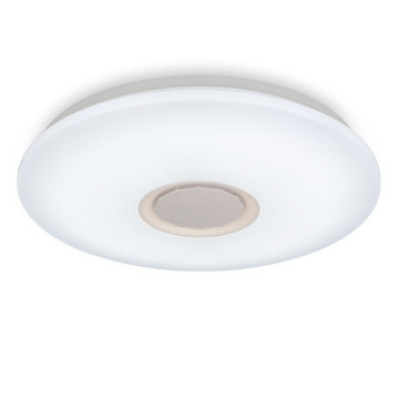 LED Ceiling Light with Remote & App Control, Speaker & Dimmable Color-Changing Stars, 24W