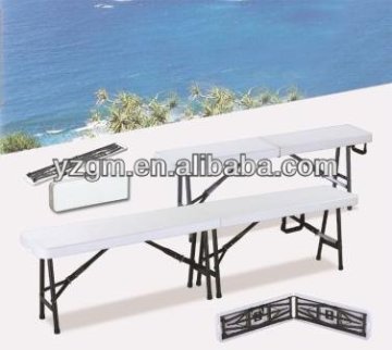 modern plastic foldable bench for outdoor