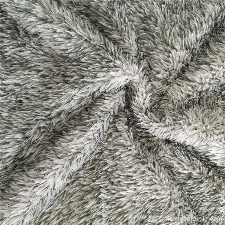 Tissu en peluche à poils longs polaire Arctic Velvet