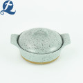 Ceramic Baking Trayl Stoneware Handles Bakeware With Lid