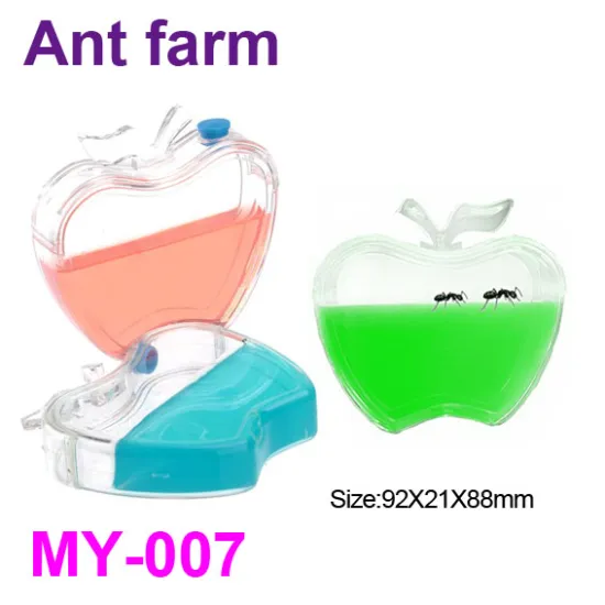Colorful Plastic Apple-shape Ant Farm Toys