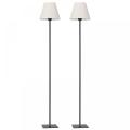 Modern Floor Standing Lamp with Linen Lampshade