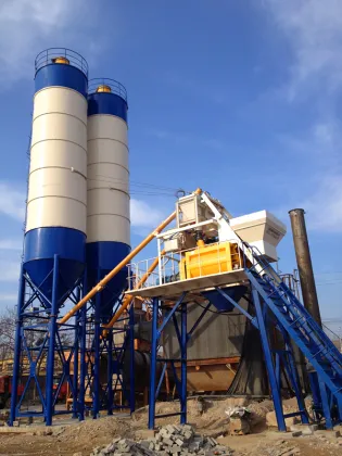 HZS25 New condition concrete mixing station