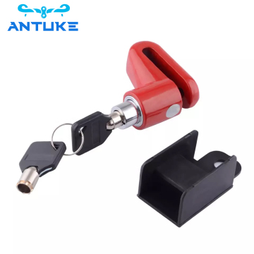 Anti-Theft Lock for Electric Scooter and Bicycle Wheels with Disc Brakes and Steel Wire