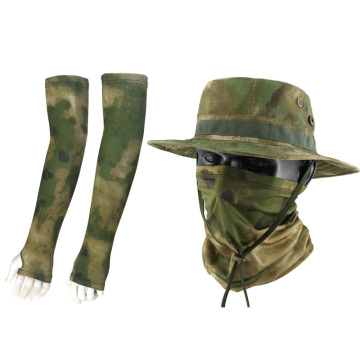 Summer Outdoor Fishing Set: Sun Hat, Ice Silk Headscarf & Ice Sleeves for Sun Protection