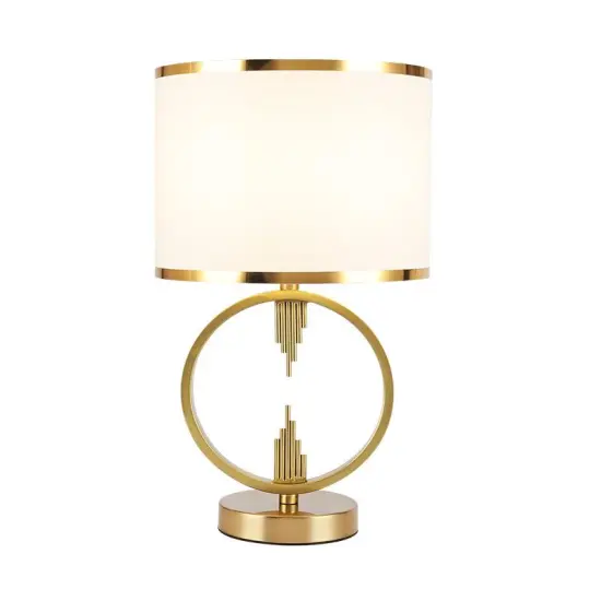 INSHINE Gold Ceramic White Table Lamp