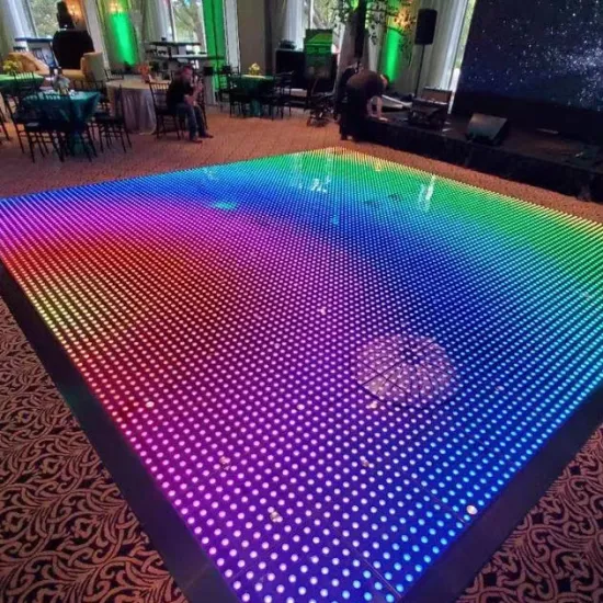High Quality RGB LED Magic Night Club Dance Floor Wireless Tempered Glass