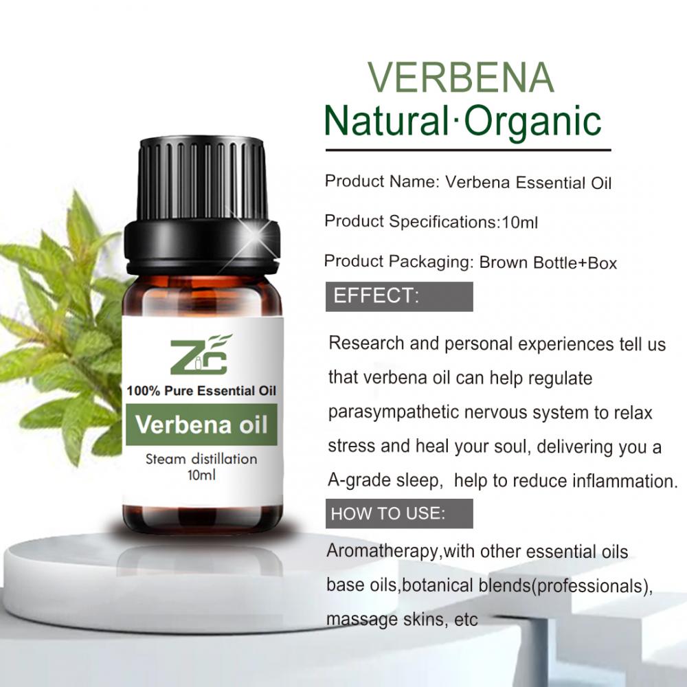 Wholesale Organic 100 Pure Bulk Price Verbena Oil