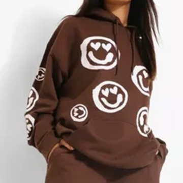 Brown Damen Hoodies Custom Hoodie