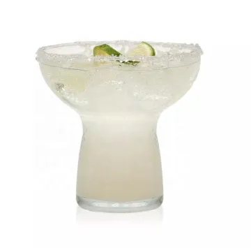 Custom hand blown Stemless cocktail wine Margarita Glasses