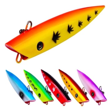 Runtoo 69g 180 mm ABS de plástico duro flotante Big pesca Popper señuelo con gancho de agudos - suministros de señuelos de pesca de popper sin pintar