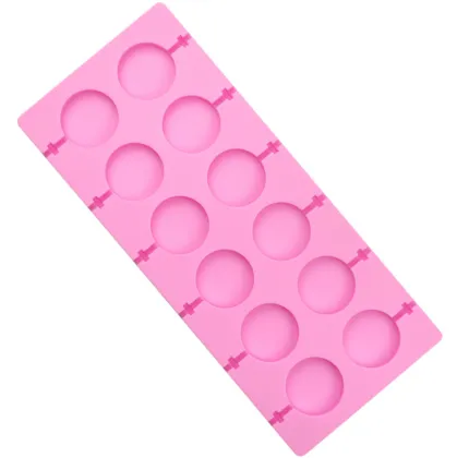 292-Piece 12-Hole Round Silicone Mold for Lollipops, Lollipop Making Kit - DIY Hard Candy, Chocolate, and Resin Mold