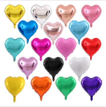 gold foil balloons Heart Mylar Balloons