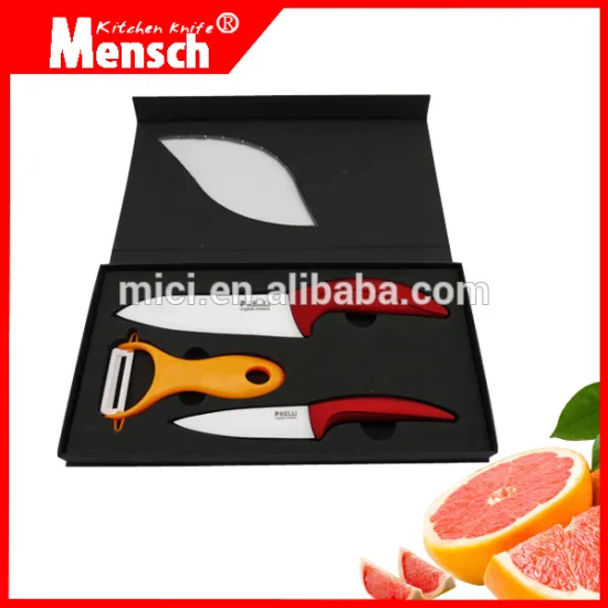 3 pcs best kitchen knife set with EVA package