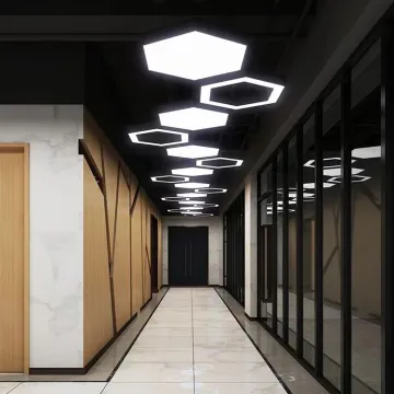 Customized Hexagonal LED Pendant Lights for Dimming and Linear Chandeliers