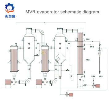 Evaporator film naik MVR untuk konsentrasi jus buah