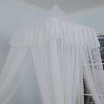 Square Roof Lace Mosquito Net Bed Canopy