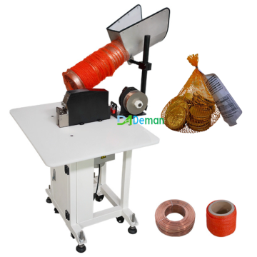 Hochwertige Maschenbeutel -Klippmaschine für Zwiebel, Knoblauch, Avocado und Ingwerpackung