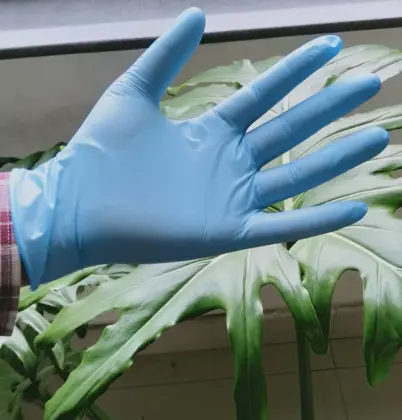 nitrile powder free blue gloves nitrile gloves