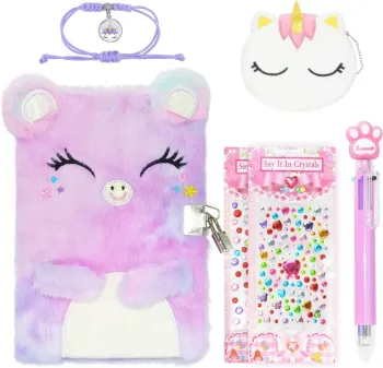 FLUFFY CAT NOTEBOOK STATIONERY SET