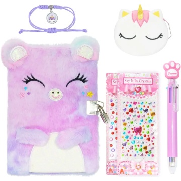 Fluffy Cat Notebook Stationery Set