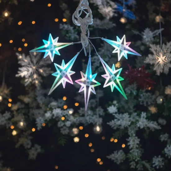 High Brightness LED Pendant Star String Light - Perfect for Outdoor Holidays and Festivals