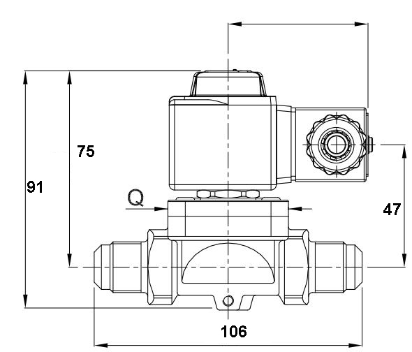 1070/5 Castel Type Solenoid Valve