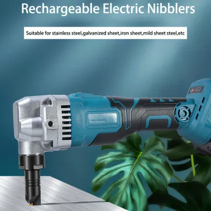 Portable Rechargeable Brushless Electric Nibblers: Powerful Cordless Tools for Cutting Steel Plates, Iron Sheets & More