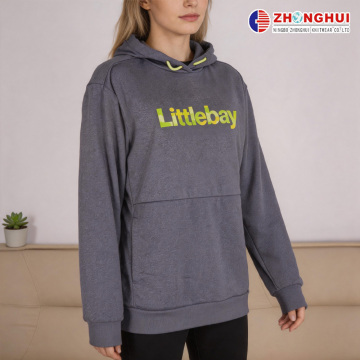 เสื้อมีฮู้ด Heather Navy Blue