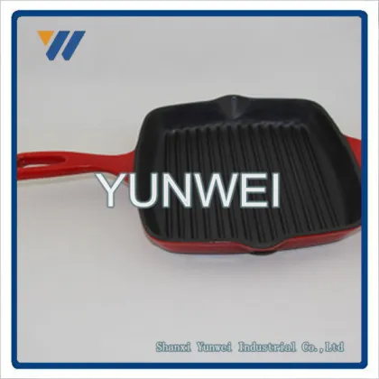 OEM Factory Supply! Multi-color Non-stick Coating Lodge Cast Iron BBQ