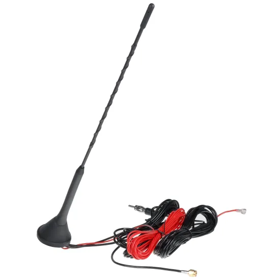 Top Roof Mount AM FM Radio Antenna Aerial Base Kit Universal Active Amplified DAB+FM Radio Car Aerial Antenna Mast