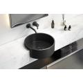 Stainless Steel Handmade Round Black Bathroom Sinks