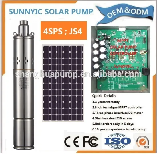 4 Inches solar screw water pump