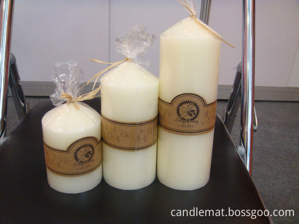 Ivory white church candle1