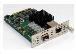 10G Manageable Media Converter Fiber Media Converter Card with RJ45