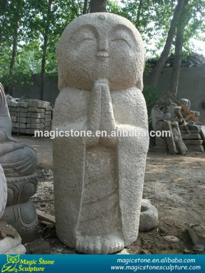 White carving statue stone buddha