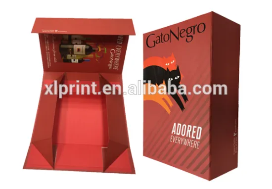 foldable custom wine packaging box cardboard box