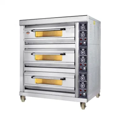 Commercial 3 Deck 9-Tray Oven - Gas and Electric Baking Ovens