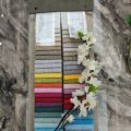 Tissu d'ameublement en lin dense de qualité