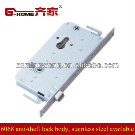 6068 anti-theft mortise door lock body stainless steel
