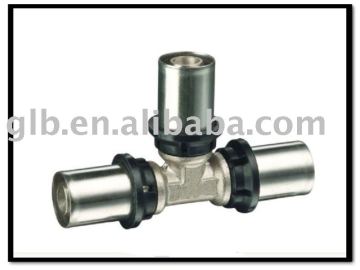 pex-al-pex pipe press fittings, brass fittings
