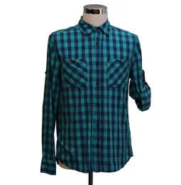 Classic Plaid Shirts with 2 Pockets Soft Cotton
