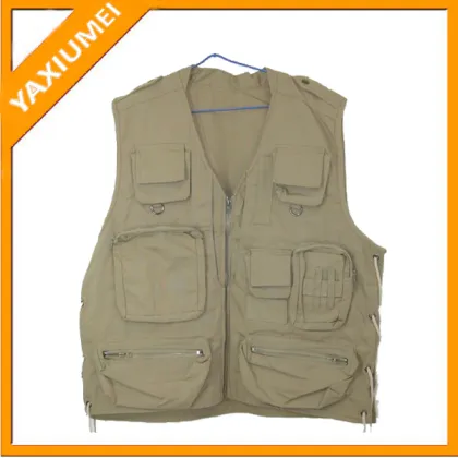 fashionable photography vest 100% cotton camera vest