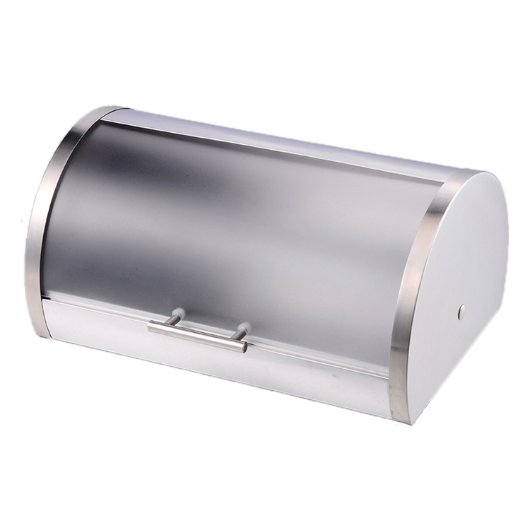 roll top stainless steel bread box