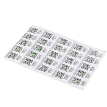 A4 sized white medical prescription barcode