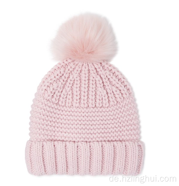 Warmer Winterstrick Manschette Beanie Cap Beanie Hut