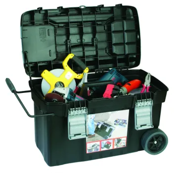 27" plastic trolley box with handleage box