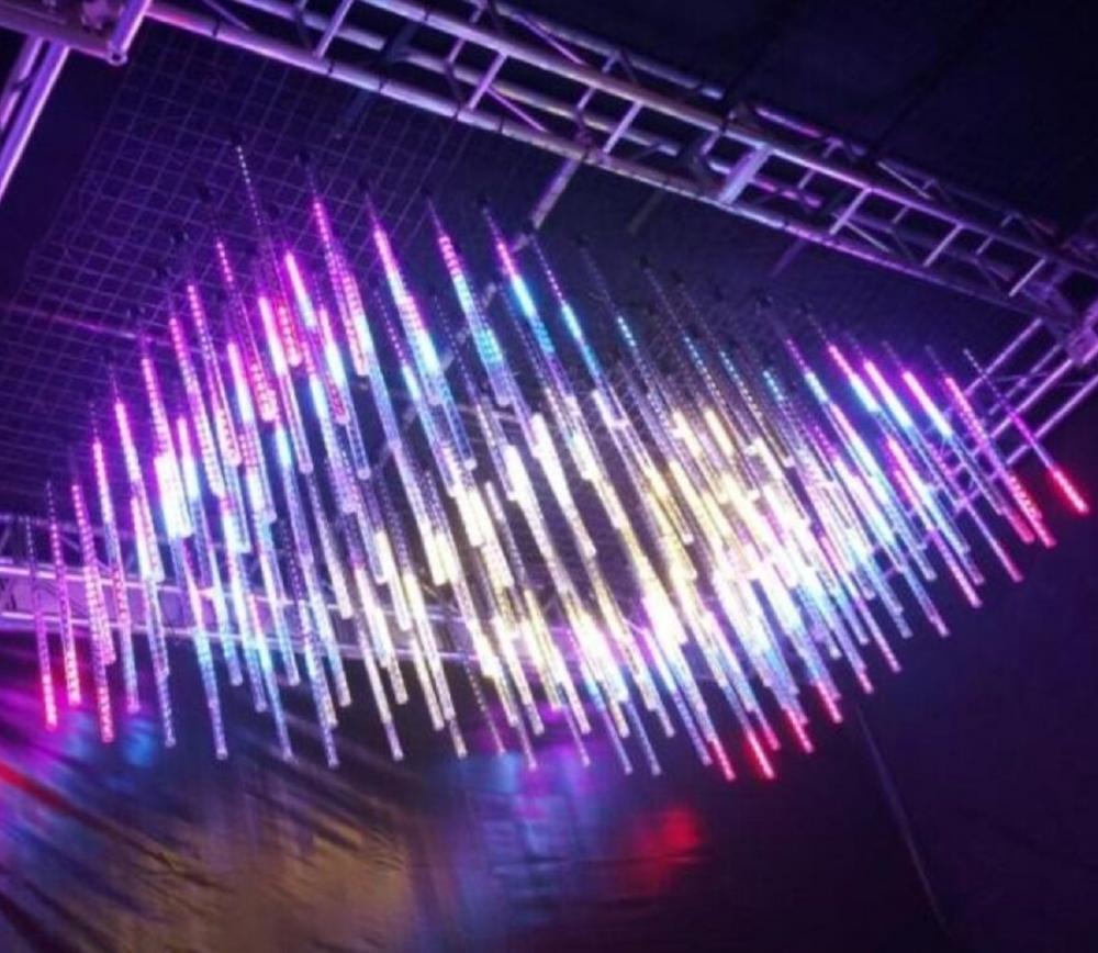 Клубна осветителна тръба 360 градуса DMX вертикална тръба