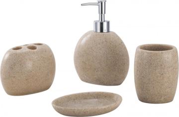 Comfort Polyresin Bathroom Accessory Set 4-piece